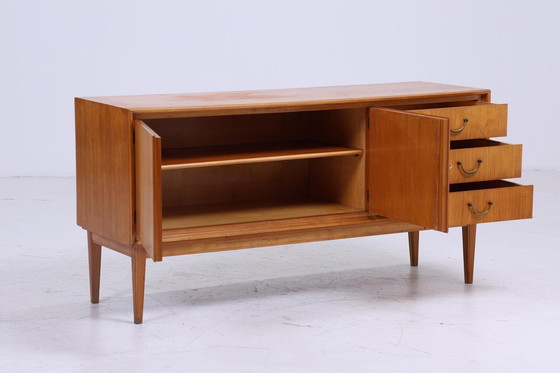 Image 1 of Vintage dressoir 60s | Mid Century TV plank met laden ladekast retro houtopslag