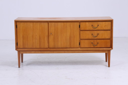 Vintage dressoir 60s | Mid Century TV plank met laden ladekast retro houtopslag