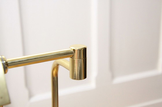 Image 1 of Bureaulamp tafellamp messing dimmer 70s vintage