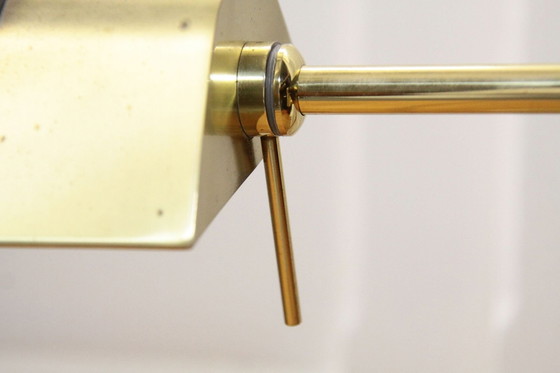 Image 1 of Bureaulamp tafellamp messing dimmer 70s vintage