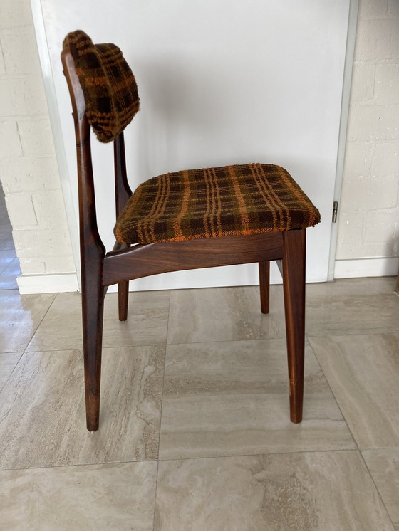 Image 1 of 6x Vintage stoelen met tafel