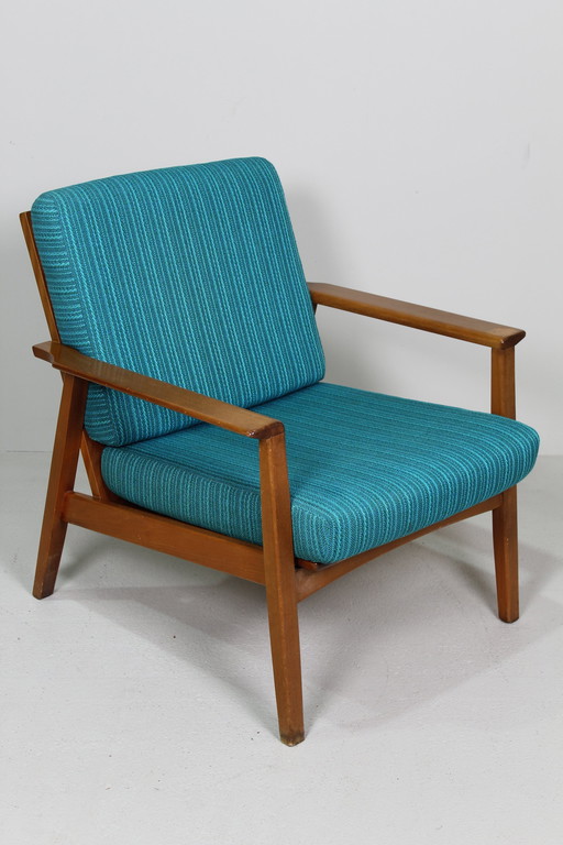 Vintage Blauwe Fauteuil - Jaren '60