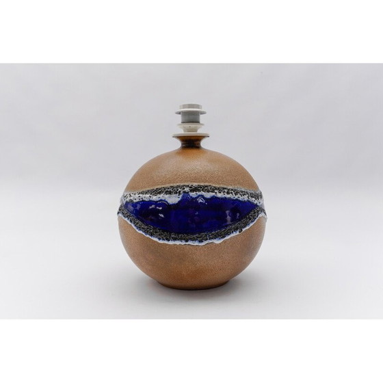 Image 1 of Vintage keramische globe tafellampvoet voor Leola, 1960