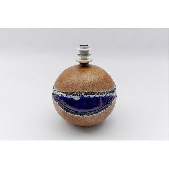 Image 1 of Vintage keramische globe tafellampvoet voor Leola, 1960