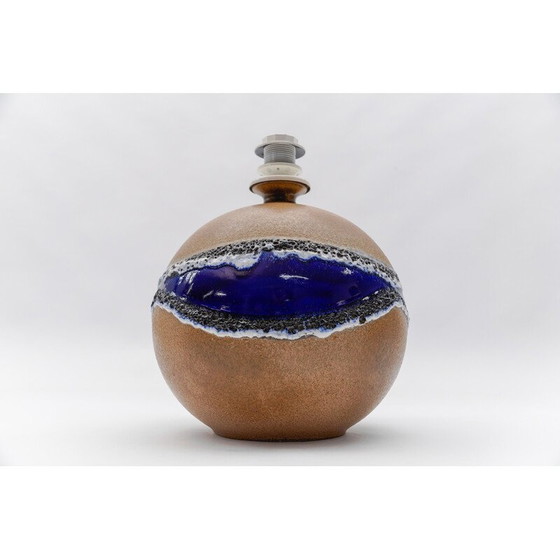 Image 1 of Vintage keramische globe tafellampvoet voor Leola, 1960