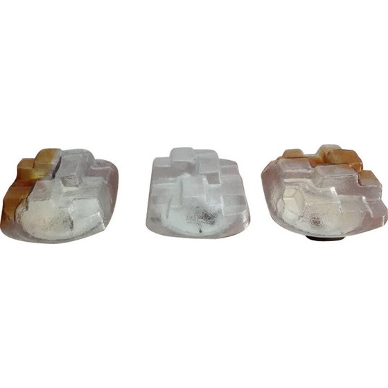 Image 1 of Set vintage wandlampen van Murano glas - jaren 1960