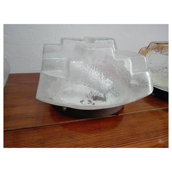 Image 1 of Set vintage wandlampen van Murano glas - jaren 1960