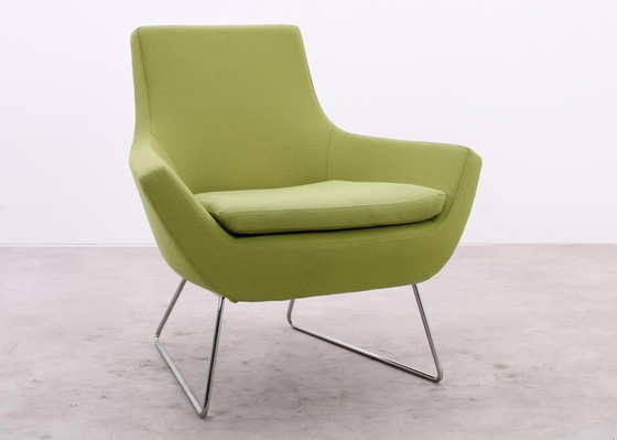 Image 1 of 2X Swedese Happy Easy Low Back Fauteuil Groen