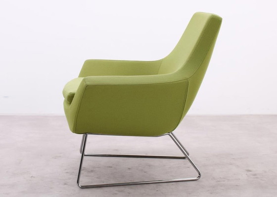 Image 1 of 2X Swedese Happy Easy Low Back Fauteuil Groen