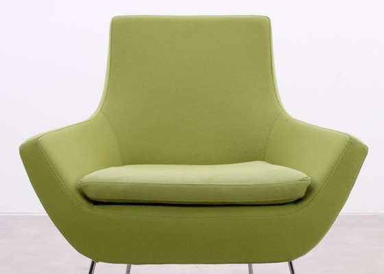 Image 1 of 2X Swedese Happy Easy Low Back Fauteuil Groen