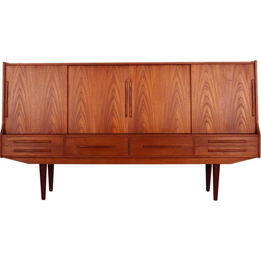 Vintage teakhouten highboard, Denemarken 1960