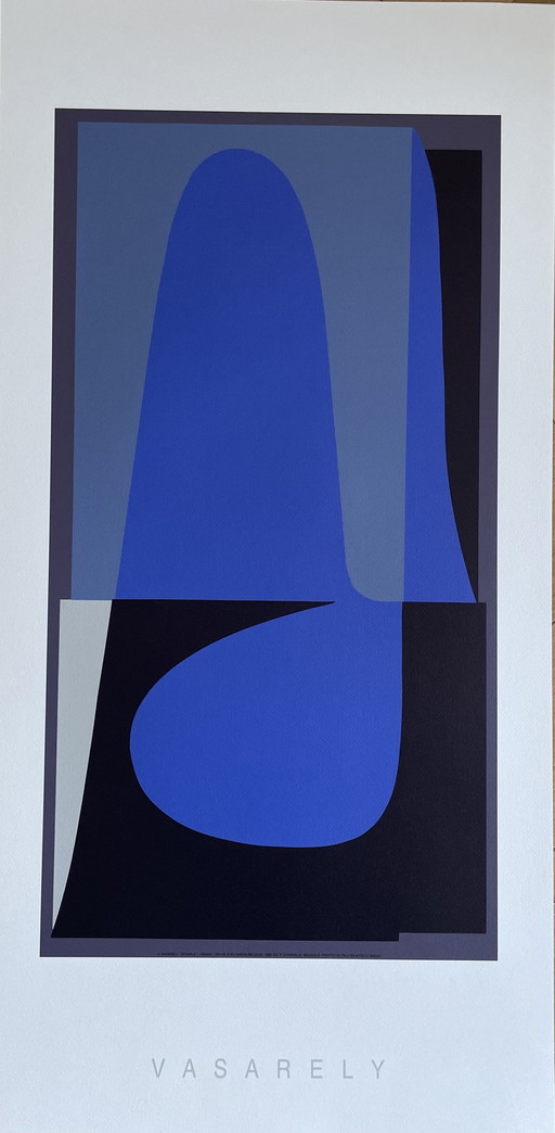 Victor Vasarely (1906-1997), Donan-2, 1951-58, Copyright By Sabam, België, 1999, Gedrukt in Italië.