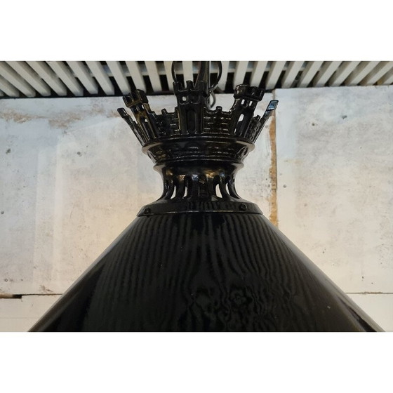 Image 1 of Paar vintage lantaarns "Rue de la Paix" voor Claude Lefebvre, 1980