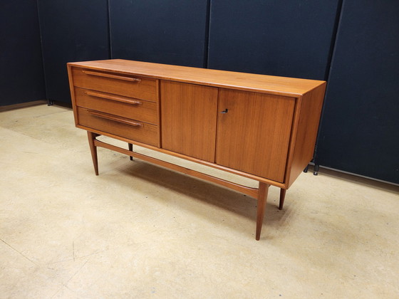 Image 1 of Sideboard In Teak Van Heinrich Riestenpatt Voor Rt Mobel