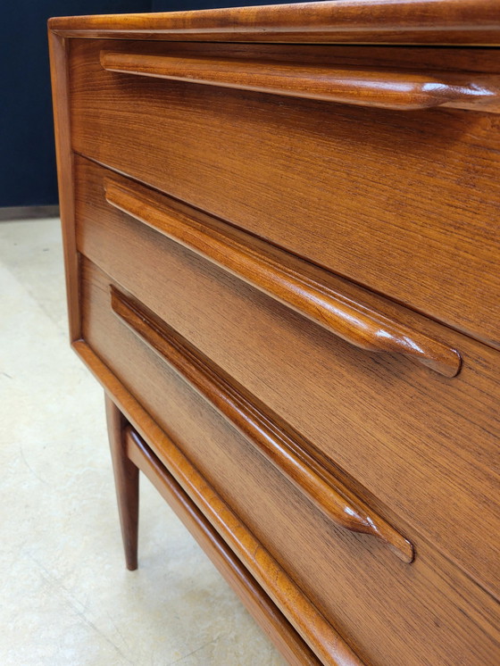 Image 1 of Sideboard In Teak Van Heinrich Riestenpatt Voor Rt Mobel