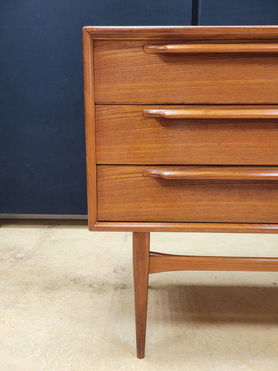 Image 1 of Sideboard In Teak Van Heinrich Riestenpatt Voor Rt Mobel