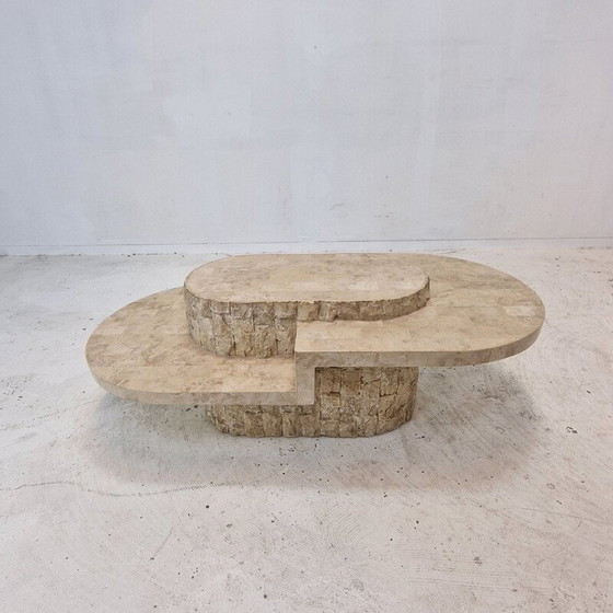 Image 1 of Vintage Mactan stenen salontafel door Magnussen Ponte, 1980