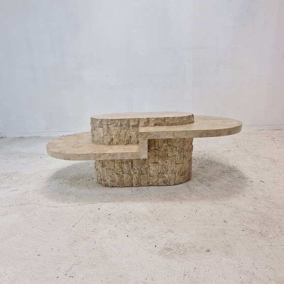Image 1 of Vintage Mactan stenen salontafel door Magnussen Ponte, 1980