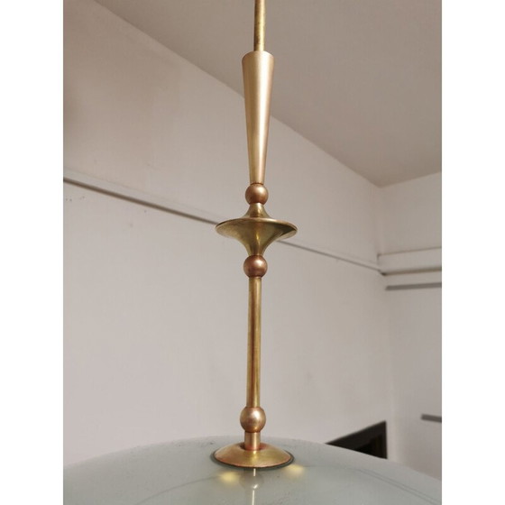 Image 1 of Vintage Italiaanse hanglamp van Pietro Chiesa voor Fontana Arte, jaren 1940