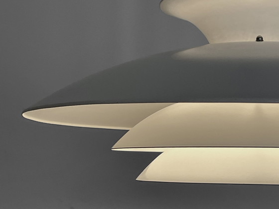 Image 1 of Grote gelaagde hanglamp van Frandsen Lighting. Denemarken 1970S