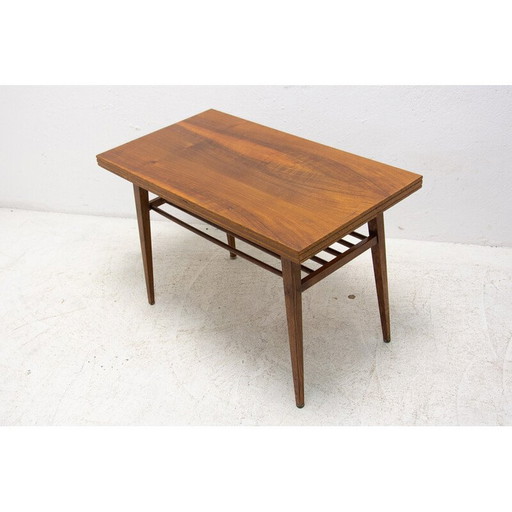 Vintage beukenhouten salontafel, Tsjecho-Slowakije 1960