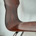 4x Casala Stapelbare stoel verchroomd