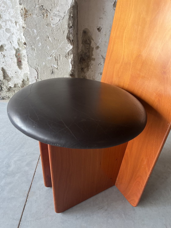 Image 1 of 4 x eetkamerstoelen brutalist