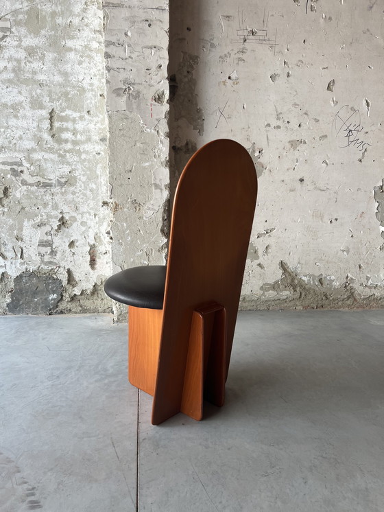 Image 1 of 4 x eetkamerstoelen brutalist