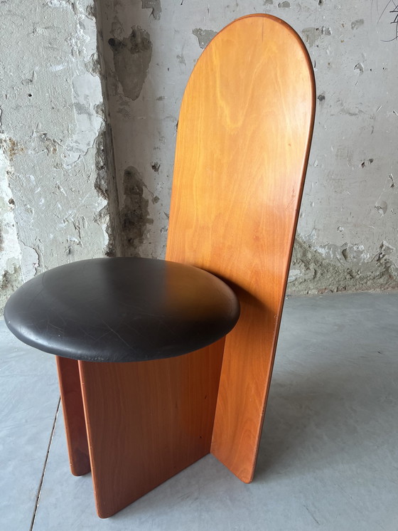 Image 1 of 4 x eetkamerstoelen brutalist