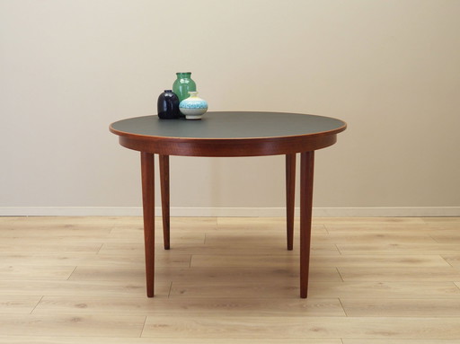 Ronde teakhouten tafel, Deens ontwerp, 1970S, Productie: Denemarken