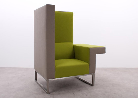 Image 1 of Casala Palau Bricks fauteuil groen/grijs