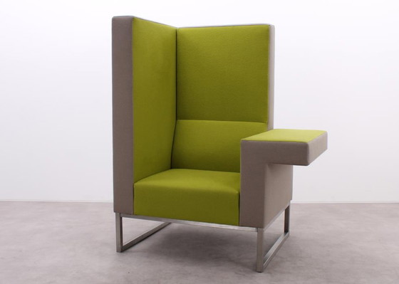 Image 1 of Casala Palau Bricks fauteuil groen/grijs