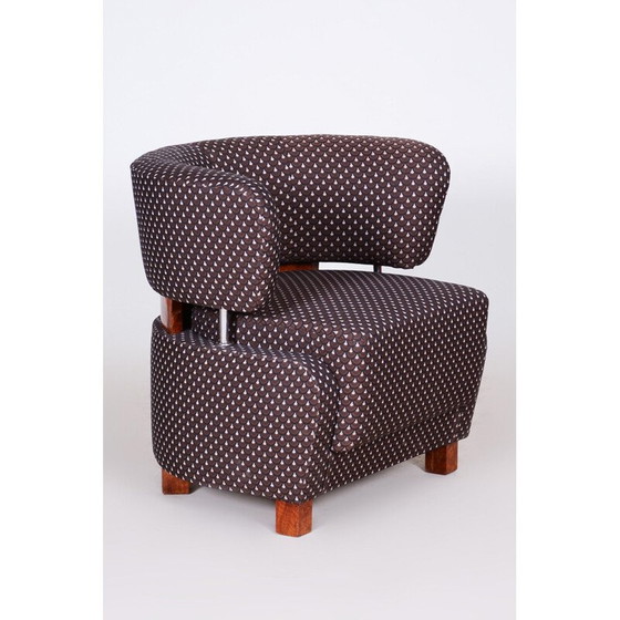 Image 1 of Vintage stoffen fauteuil, Frankrijk 1920