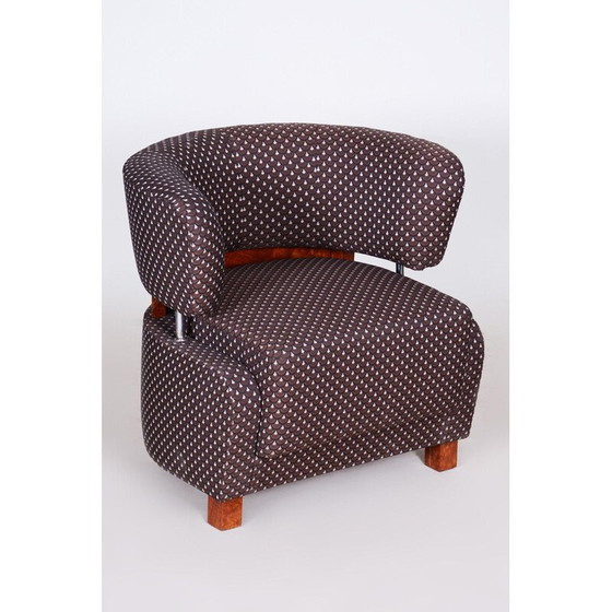 Image 1 of Vintage stoffen fauteuil, Frankrijk 1920