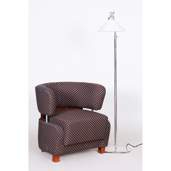 Image 1 of Vintage stoffen fauteuil, Frankrijk 1920