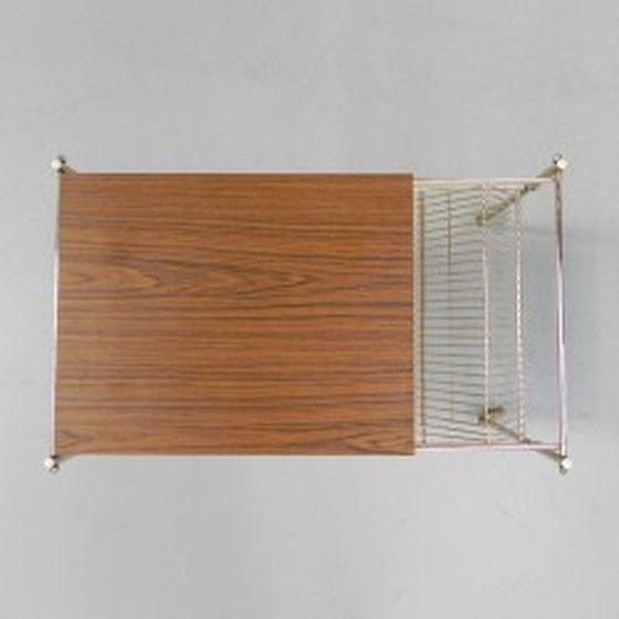 Image 1 of Vintage salontafelrek voor singles - jaren 1960