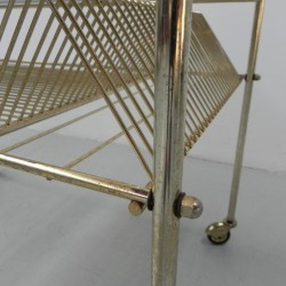 Image 1 of Vintage salontafelrek voor singles - jaren 1960