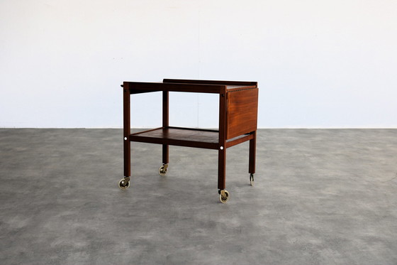 Image 1 of Vintage Teak Serveerwagen/Sidetable