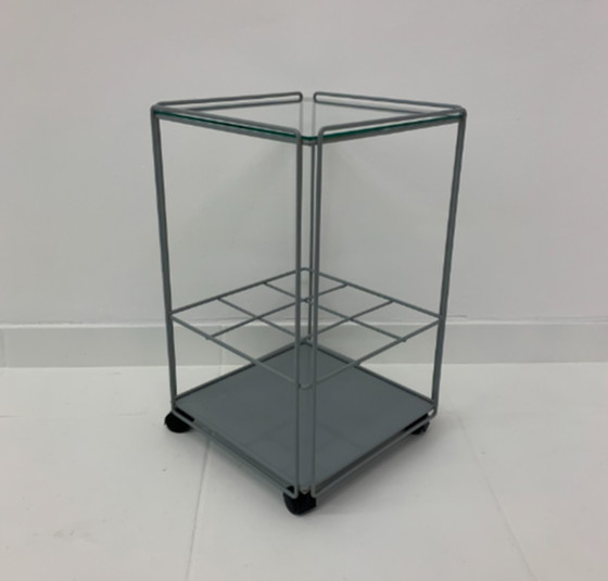 Image 1 of Max Sauze voor Atrow 'Isocele' bar cart bijzettafel 1970's