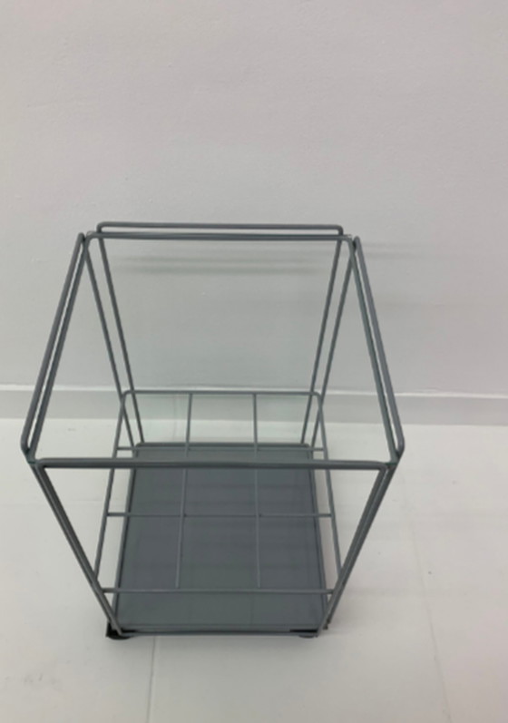 Image 1 of Max Sauze voor Atrow 'Isocele' bar cart bijzettafel 1970's