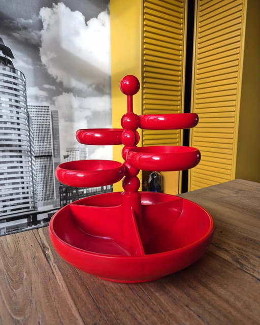 Vintage Snacktoren Van Emsa - Rood