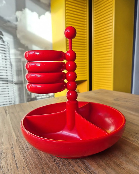 Image 1 of Vintage Snacktoren Van Emsa - Rood