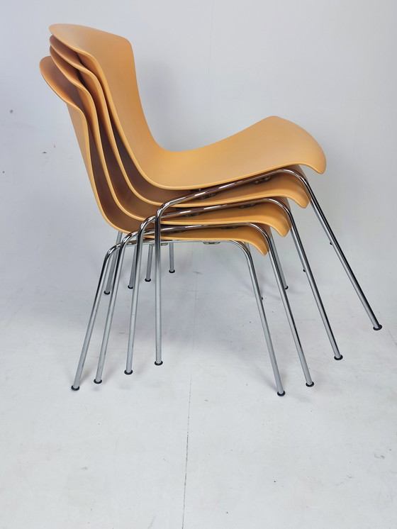 Image 1 of 6x Kartell Nihau eetkamerstoelen van Vico Magistretti