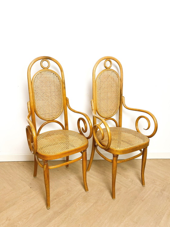 Image 1 of 2 X Thonet Stoel, Lange Jan, 207Rf