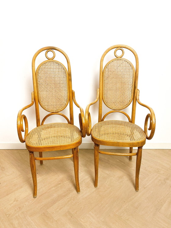 Image 1 of 2 X Thonet Stoel, Lange Jan, 207Rf