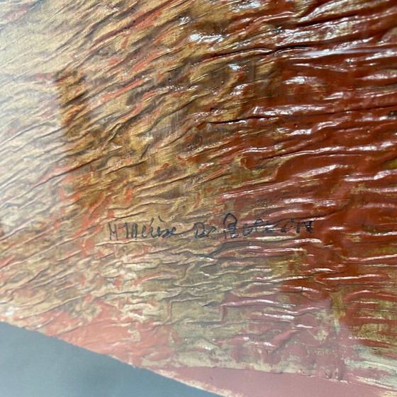 Image 1 of Olieverf op oud papier door Therese De Bieven