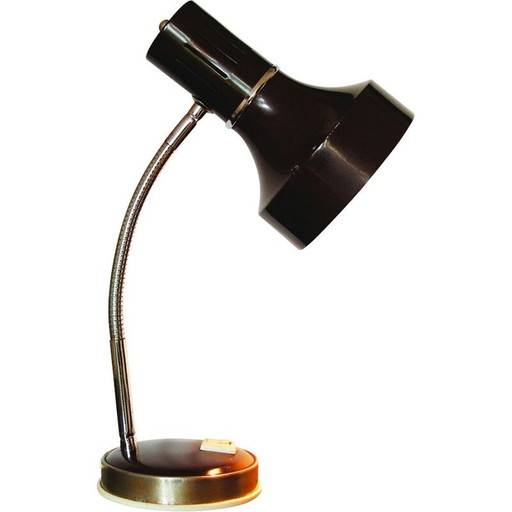 Vintage bureaulamp met flexibele arm, België 1970