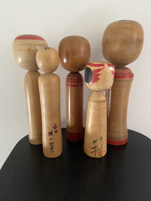 Set vintage Kokeshi