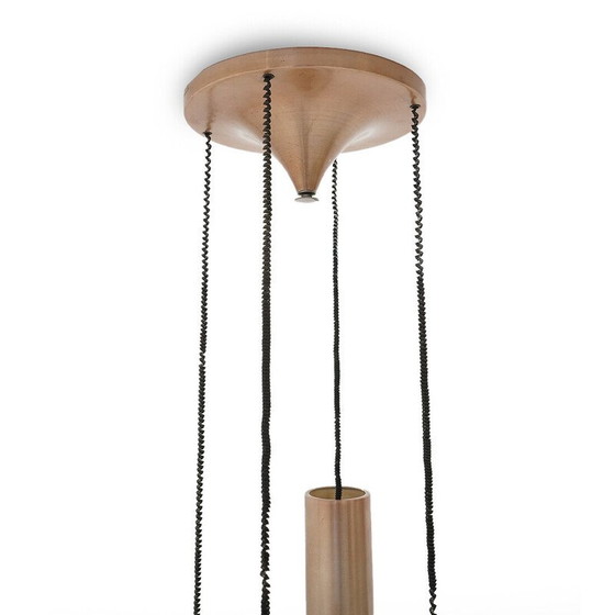 Image 1 of Vintage plexiglazen kroonluchter met 4 hangers van Gaetano Missaglia voor Missaglia, Italië 1960