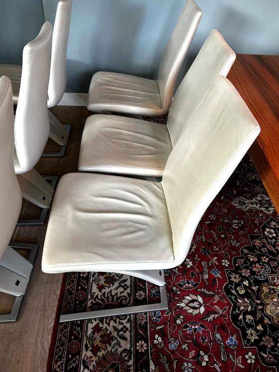 Image 1 of 6x Rolf Benz Eetkamer Stoelen 7800 Stu